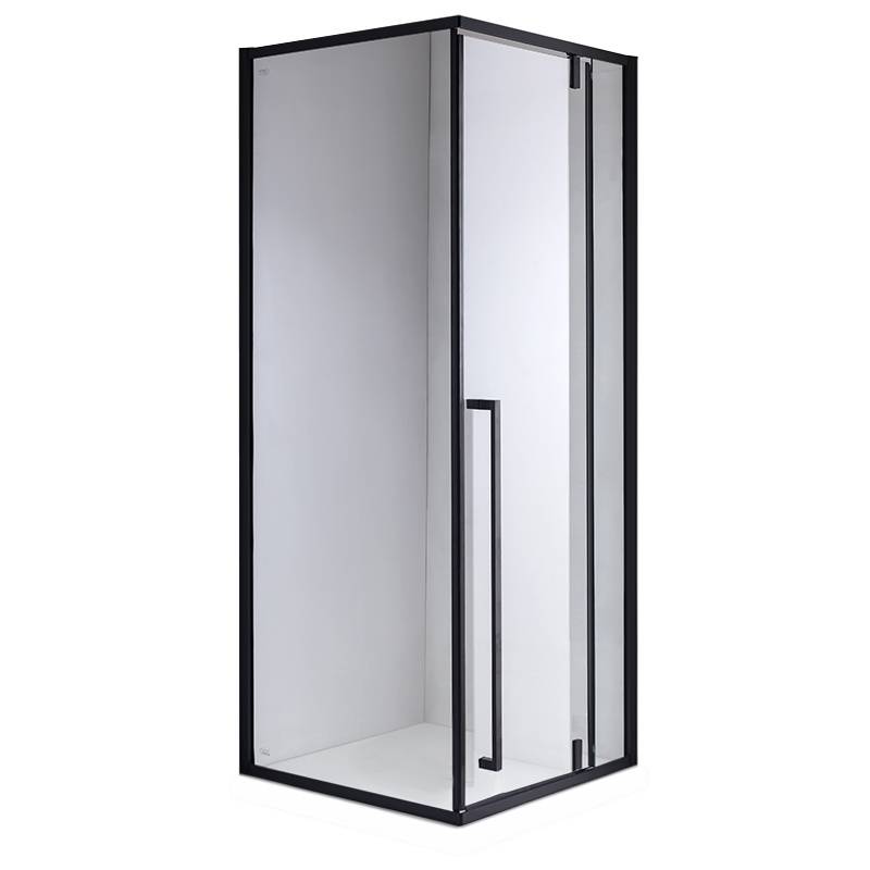 KABINA PRYSZNICOWA KWADRATOWA BS11A CZARNA 80x80 CM BS11A-80