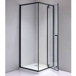 KABINA PRYSZNICOWA KWADRATOWA BS11A CZARNA 80x80 CM BS11A-80