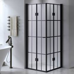 KABINA PRYSZNICOWA KWADRATOWA BS08B CZARNA 90x90 CM BS08B-90