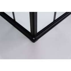 KABINA PRYSZNICOWA KWADRATOWA BS08B CZARNA 90x90 CM BS08B-90