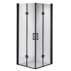 KABINA PRYSZNICOWA KWADRATOWA BS05B CZARNA 90x90 CM BS05B-90
