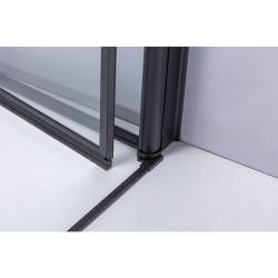 KABINA PRYSZNICOWA KWADRATOWA BS05A CZARNA 80x80 CM BS05A-80