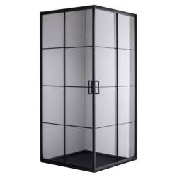 KABINA PRYSZNICOWA KWADRATOWA BL32A CZARNA 80x80 CM BL32A-80