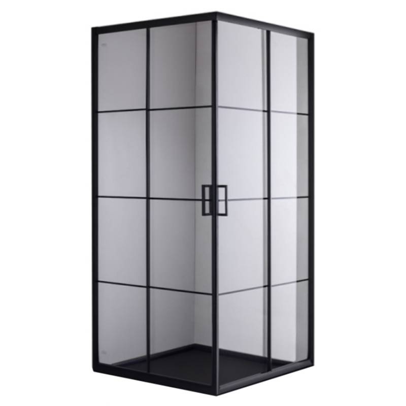 KABINA PRYSZNICOWA KWADRATOWA BL32A CZARNA 80x80 CM BL32A-80