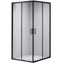 KABINA PRYSZNICOWA KWADRATOWA BL30D CZARNA 70x70 CM BL30D-70