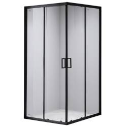 KABINA PRYSZNICOWA KWADRATOWA BL30B CZARNA 90x90 CM BL30B-90
