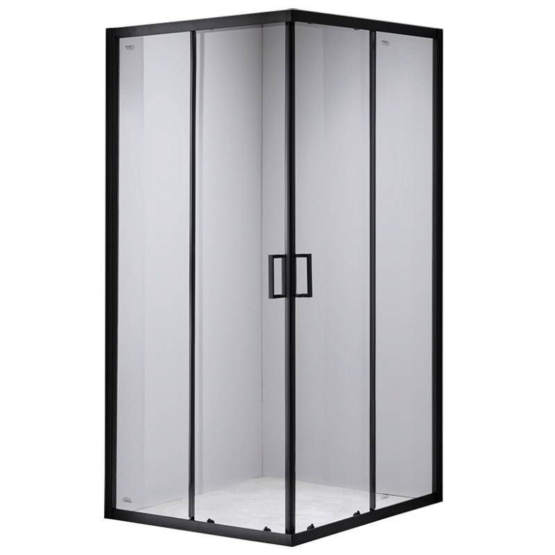 KABINA PRYSZNICOWA KWADRATOWA BL30B CZARNA 90x90 CM BL30B-90