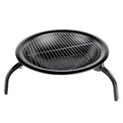 GRILL OGRODOWY WĘGLOWY Z POKRYWĄ VL07 CZARNY VL07-BLACK