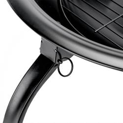 GRILL OGRODOWY WĘGLOWY Z POKRYWĄ VL07 CZARNY VL07-BLACK