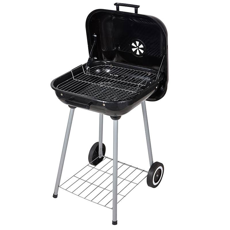 GRILL OGRODOWY WĘGLOWY Z POKRYWĄ VL05 CZARNY VL05-BLACK