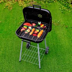 GRILL OGRODOWY WĘGLOWY Z POKRYWĄ VL05 CZARNY VL05-BLACK