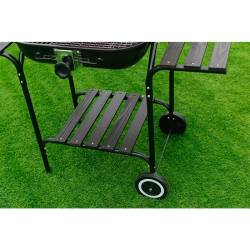 GRILL OGRODOWY WĘGLOWY Z POKRYWĄ VL02 CZERWONO/CZARNY VL02-RED-BLACK