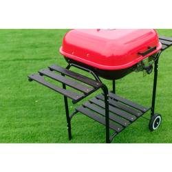 GRILL OGRODOWY WĘGLOWY Z POKRYWĄ VL02 CZERWONO/CZARNY VL02-RED-BLACK