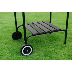 GRILL OGRODOWY WĘGLOWY Z POKRYWĄ VL02 CZERWONO/CZARNY VL02-RED-BLACK