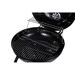 GRILL OGRODOWY WĘGLOWY Z POKRYWĄ OKRĄGŁY VL04 CZARNY VL04-BLACK