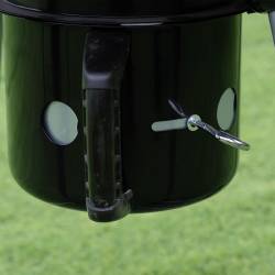 GRILL OGRODOWY WĘGLOWY Z POKRYWĄ OKRĄGŁY VL04 CZARNY VL04-BLACK