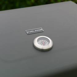 GRILL OGRODOWY WĘGLOWY Z POKRYWĄ I PÓŁKAMI VL13 DUŻY XXL SZARY VL13-GREY