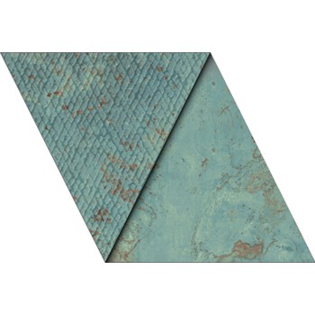 Płytka gresowa APAVISA ZINC GREEN DECOR RAMP 29,26X29,28 cm