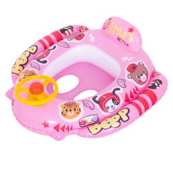 FOTELIK KOŁO POMPOWANE DO PŁYWANIA DLA DZIECI WHEELY-PINK 73x75 CM WHEELY-PINK