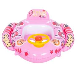 FOTELIK KOŁO POMPOWANE DO PŁYWANIA DLA DZIECI WHEELY-PINK 73x75 CM WHEELY-PINK