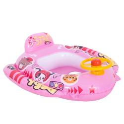 FOTELIK KOŁO POMPOWANE DO PŁYWANIA DLA DZIECI WHEELY-PINK 73x75 CM WHEELY-PINK