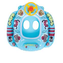 FOTELIK KOŁO POMPOWANE DO PŁYWANIA DLA DZIECI WHEELY-BLUE 73x75 CM WHEELY-BLUE