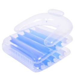 FOTEL MATERAC POMPOWANY DO PŁYWANIA SIESTA-BLUE 2w1 180x79 CM SIESTA-BLUE