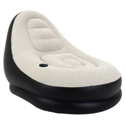 FOTEL DMUCHANY POMPOWANY Z PODNOŻKIEM PUFĄ NA PLAŻĘ OGRÓD COMFY COMFY