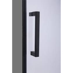 DRZWI PYSZNICOWE UCHYLNE SH08A DO WNĘKI CZARNE 80 CM 6 MM SH08A-BL-80