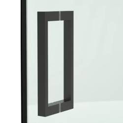 DRZWI PRYSZNICOWE ZBB-1506 CZARNE 145-150 CM 6 MM ZBB-1506
