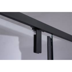 DRZWI PRYSZNICOWE UCHYLNE SH08C DO WNĘKI CZARNE 100 CM 6 MM SH08C-BL-100
