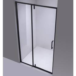 DRZWI PRYSZNICOWE UCHYLNE SH08B DO WNĘKI CZARNE 90 CM 6 MM SH08B-BL-90