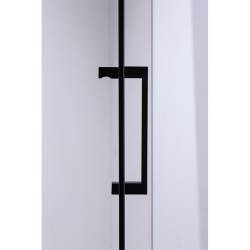 DRZWI PRYSZNICOWE UCHYLNE SH08B DO WNĘKI CZARNE 90 CM 6 MM SH08B-BL-90