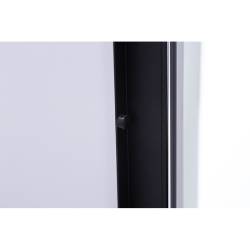 DRZWI PRYSZNICOWE UCHYLNE SH08B DO WNĘKI CZARNE 90 CM 6 MM SH08B-BL-90