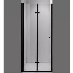 DRZWI PRYSZNICOWE SH01F CZARNE 130 CM 6 MM SH01F-BL-130