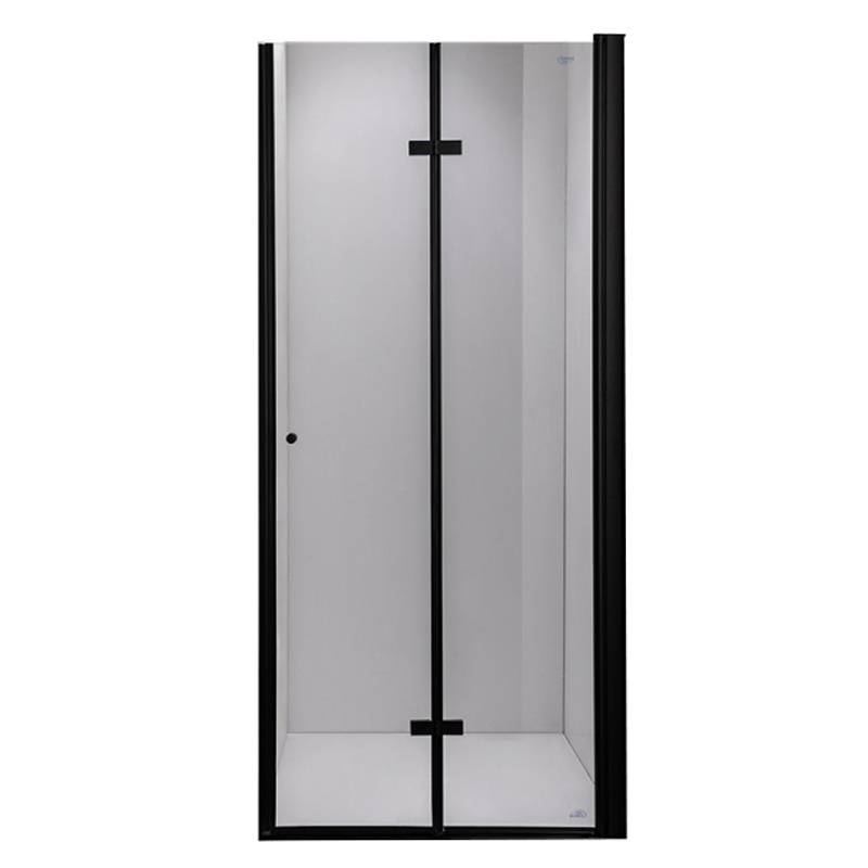 DRZWI PRYSZNICOWE SH01E CZARNE 120 CM 6 MM SH01E-BL-120
