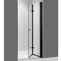 DRZWI PRYSZNICOWE SH01E CZARNE 120 CM 6 MM SH01E-BL-120