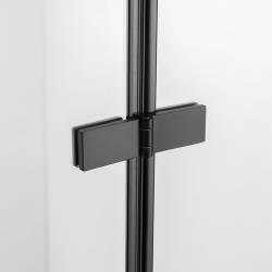 DRZWI PRYSZNICOWE SH01E CZARNE 120 CM 6 MM SH01E-BL-120