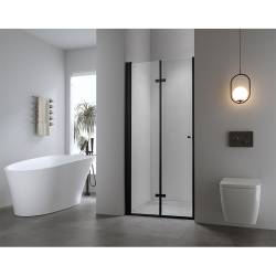 DRZWI PRYSZNICOWE SH01D CZARNE 110 CM 6MM SH01D-BL-110