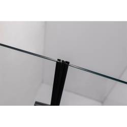 DRZWI PRYSZNICOWE SH01D CZARNE 110 CM 6MM SH01D-BL-110