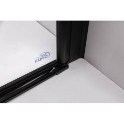 DRZWI PRYSZNICOWE SH01A CZARNE 80 CM 6 MM SH01A-BL-80