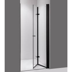 DRZWI PRYSZNICOWE SH01A CZARNE 80 CM 6 MM SH01A-BL-80
