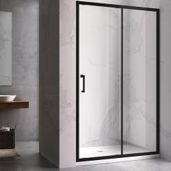 DRZWI PRYSZNICOWE KZ14C CZARNE 115-120 CM 6 MM KZ14C-BL-120