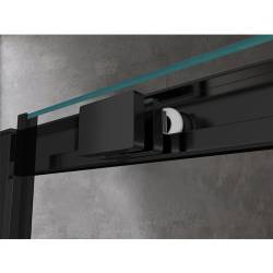 DRZWI PRYSZNICOWE KZ14C CZARNE 115-120 CM 6 MM KZ14C-BL-120