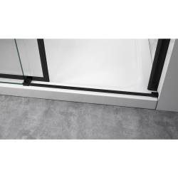 DRZWI PRYSZNICOWE KZ09B CZARNE 105-110 CM 8 MM KZ09B-BL-110