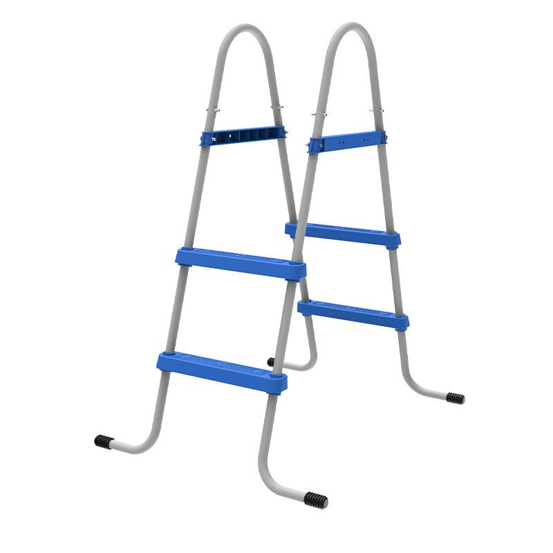 DRABINKA DO BASENU OGRODOWEGO DWUSTRONNA SOLIDNA 2-STOPNIOWA LADDER 84 CM LADDER
