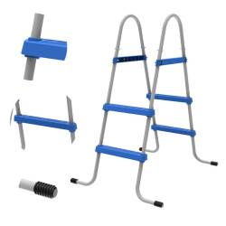 DRABINKA DO BASENU OGRODOWEGO DWUSTRONNA SOLIDNA 2-STOPNIOWA LADDER 84 CM LADDER