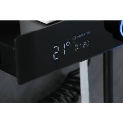 Bateria prysznicowa natynkowa F10BL LCD czarna F10-BL