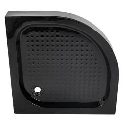 BRODZIK PRYSZNICOWY PÓŁOKRĄGŁY WYSOKI SXL01C CZARNY 100x100 CM SXL01C-BL-100