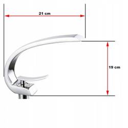 BATERIA ŁAZIENKOWA UMYWALKOWA FSM014A CHROM F014A
